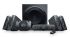 Logitech Z906 5.1 Channel Speaker System - 500W RMS, THX Certified, Wireless Remote, Surround sound with 3D Stereo, Side-Firing Subwoofer

